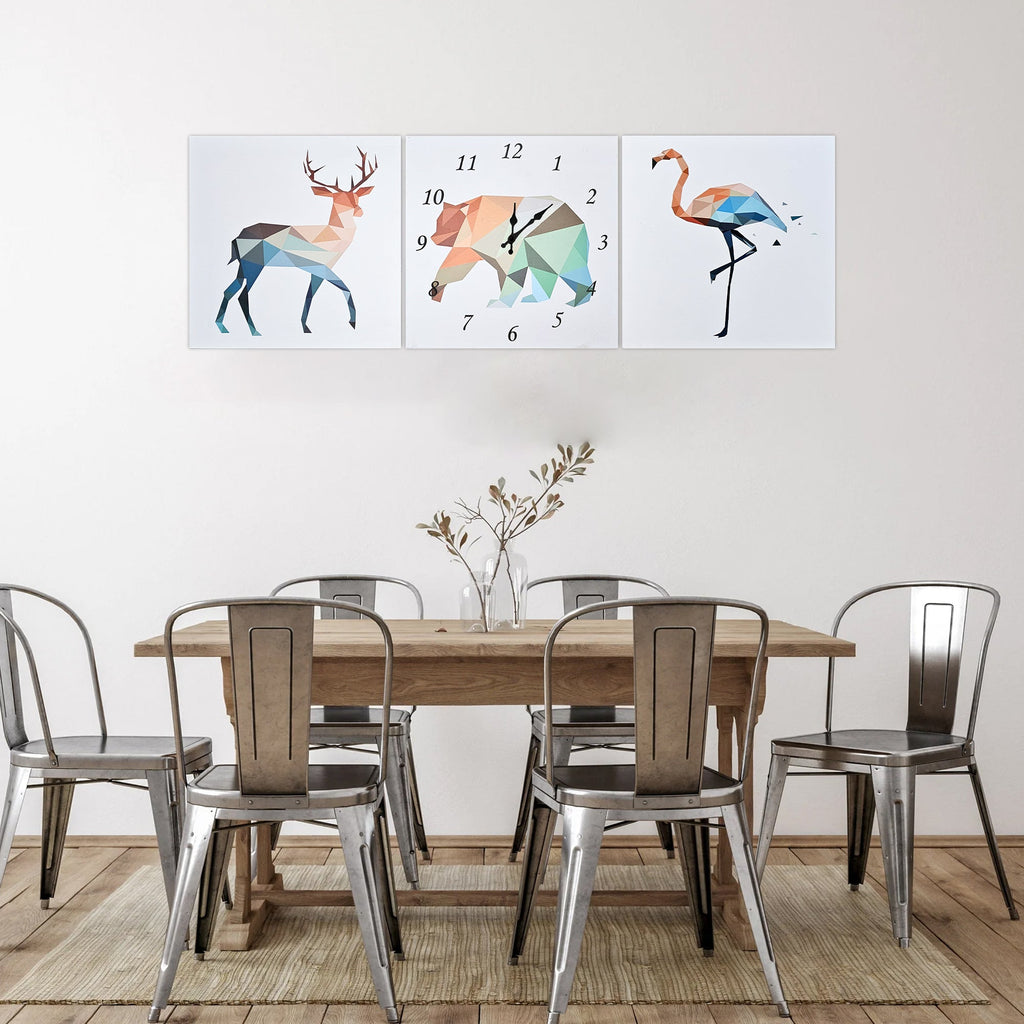 Modern Animal Art Wall Clock with Silent Movement
