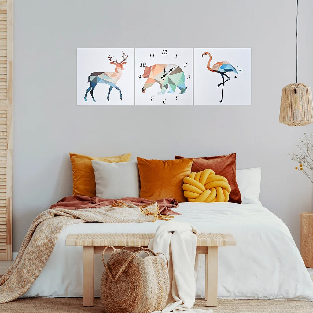 Modern Animal Art Wall Clock with Silent Movement
