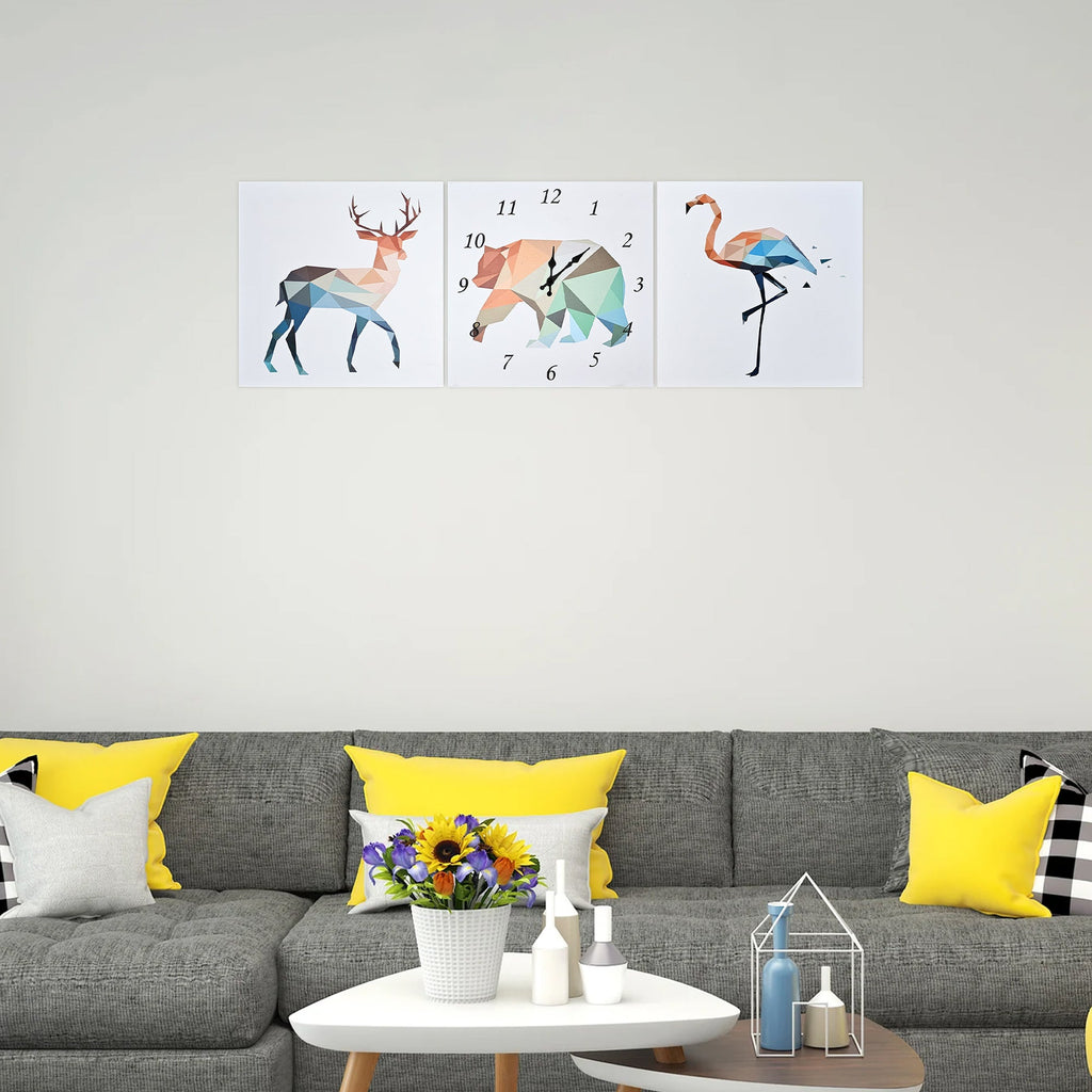 Modern Animal Art Wall Clock with Silent Movement