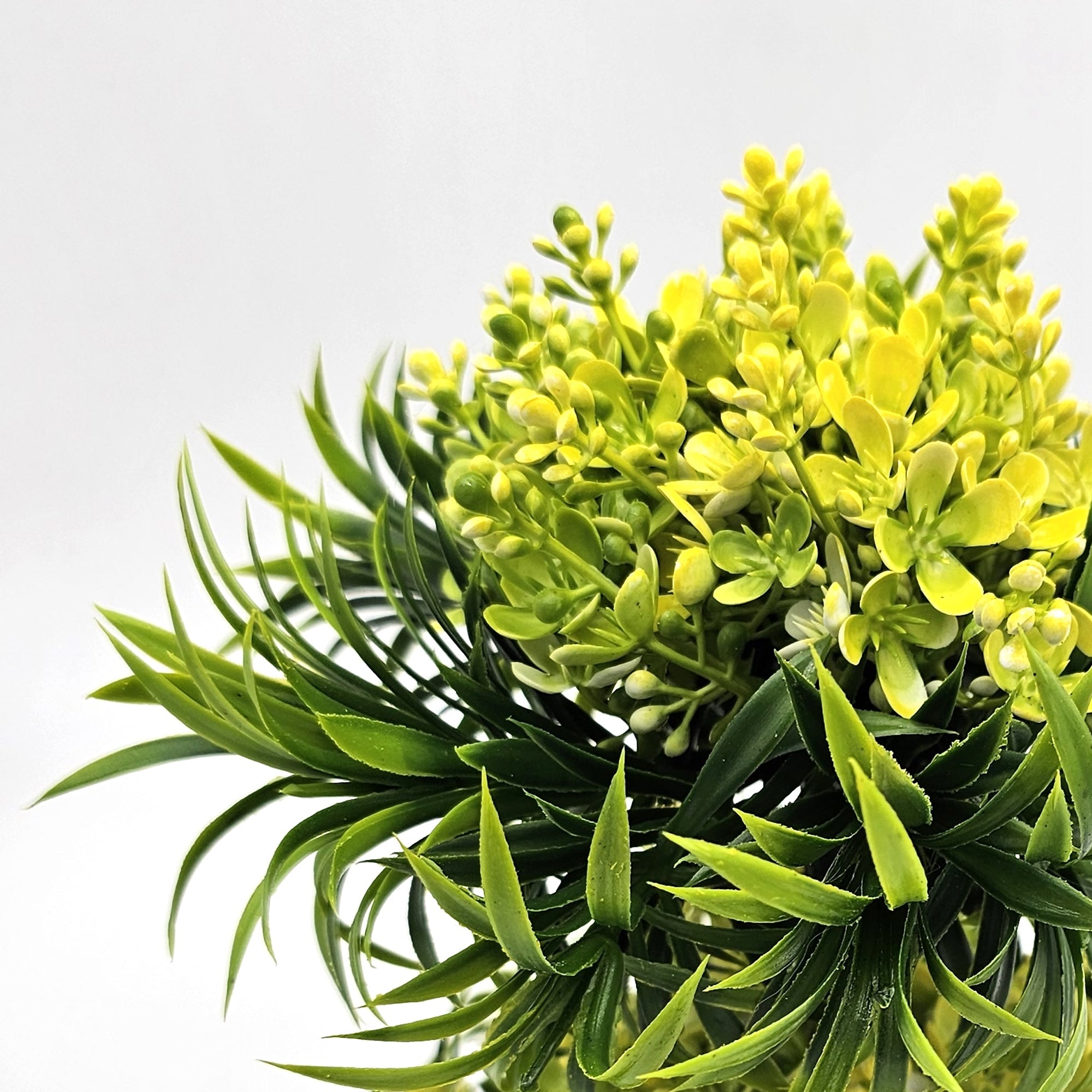 Lifelike Mini Artificial Bonsai Plant Tree for Indoor Outdoor Home Decor, 2 Pack