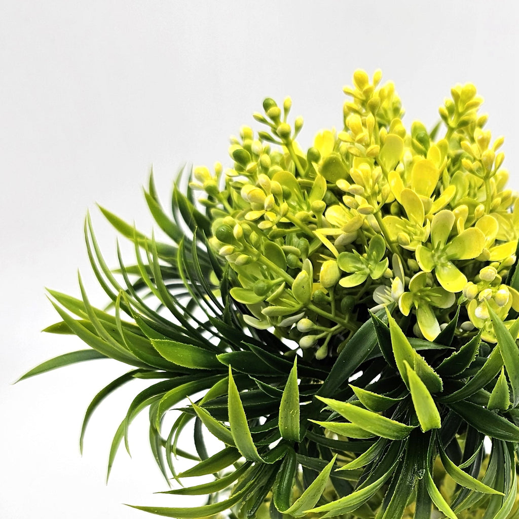 Modern Mini Artificial Bonsai Tree 2-Pack Indoor Outdoor Decorative Plants