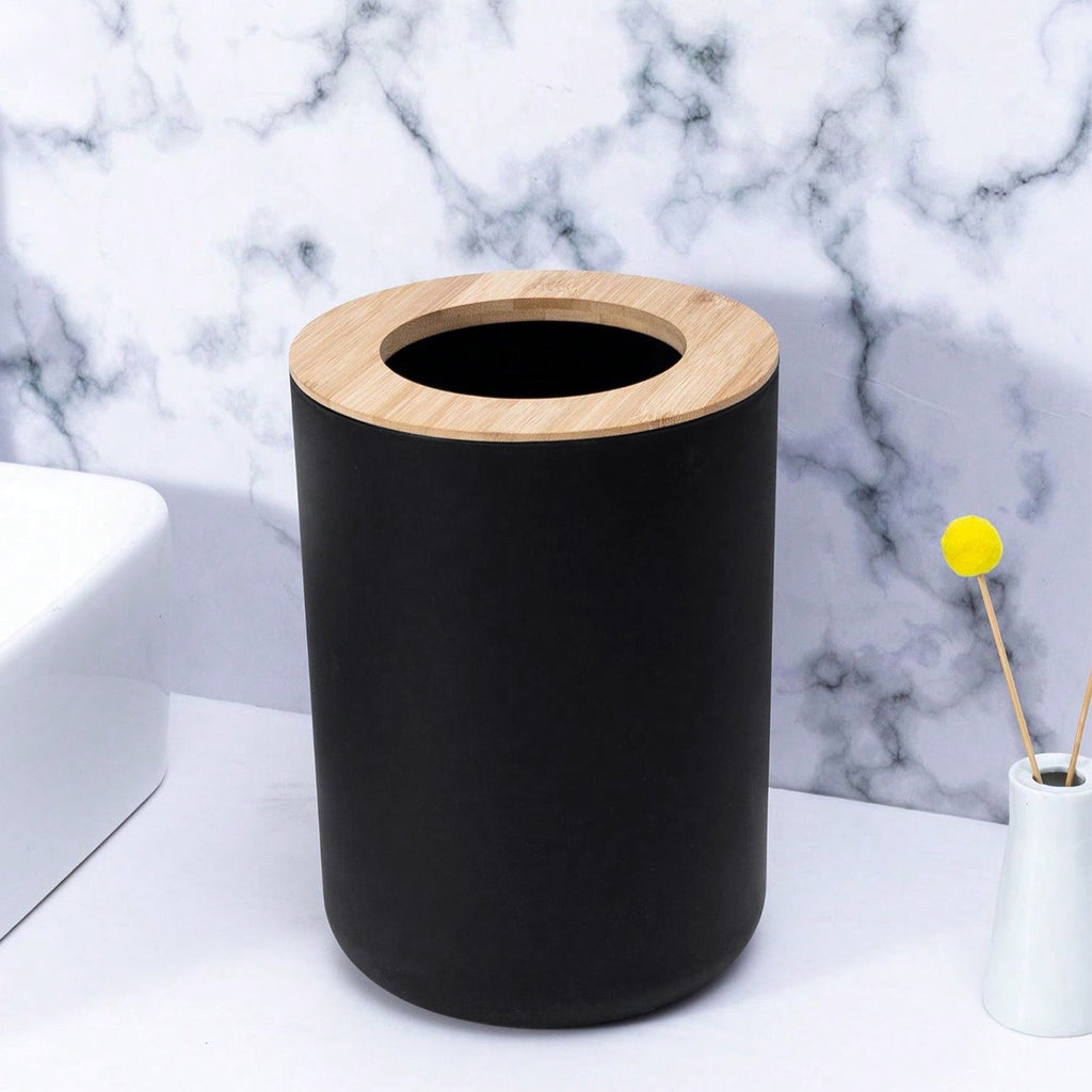 6/7 Pcs Plastic Bathroom Set Bin Toilet Brush Soap Dispenser ~6115