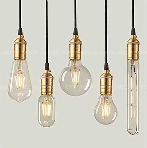 Vintage Amber Glass LED Filament Bayonet Bulb B22 Base Dimmable Warm White Light