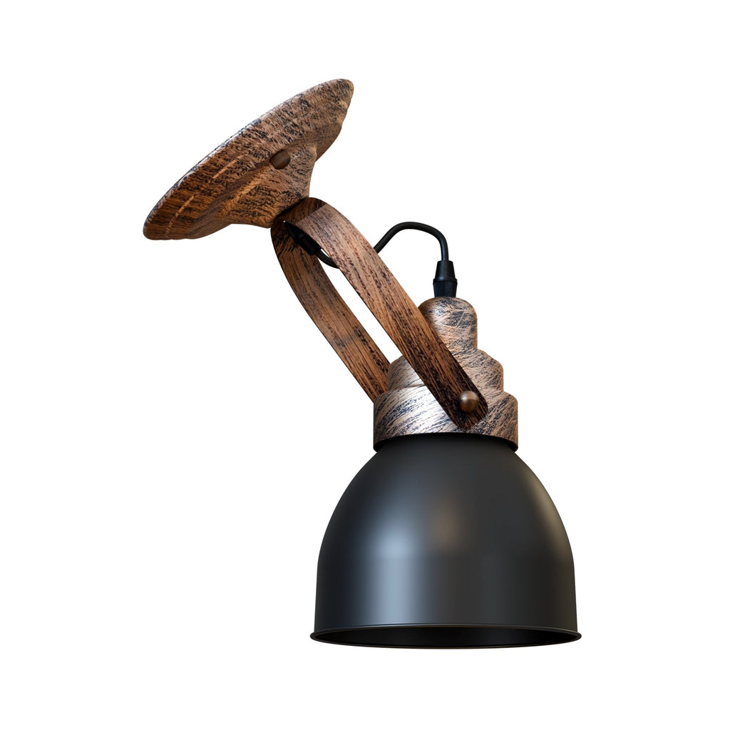 Industrial Bell Shade Dimmable Wall Sconce Light, Metal Retro Downwards Contemporary Fixture