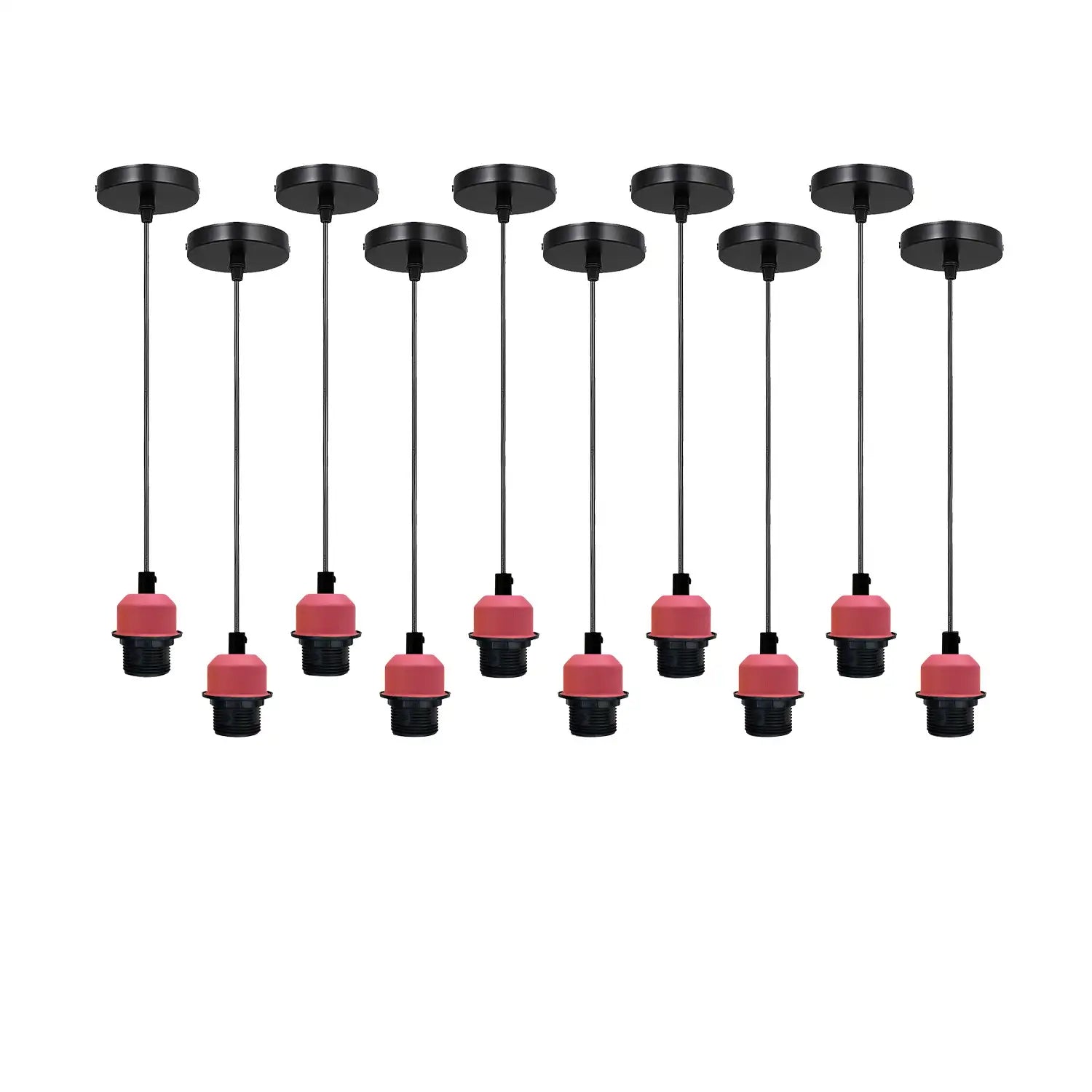 Vintage E27 Industrial Pendant Lamp Bulb Holder Ceiling Light Kit
