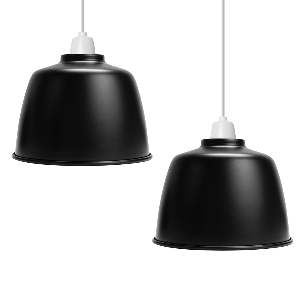 Easy Fit Metal Dome Pendant Lampshade Industrial Style for Ceiling Lights
