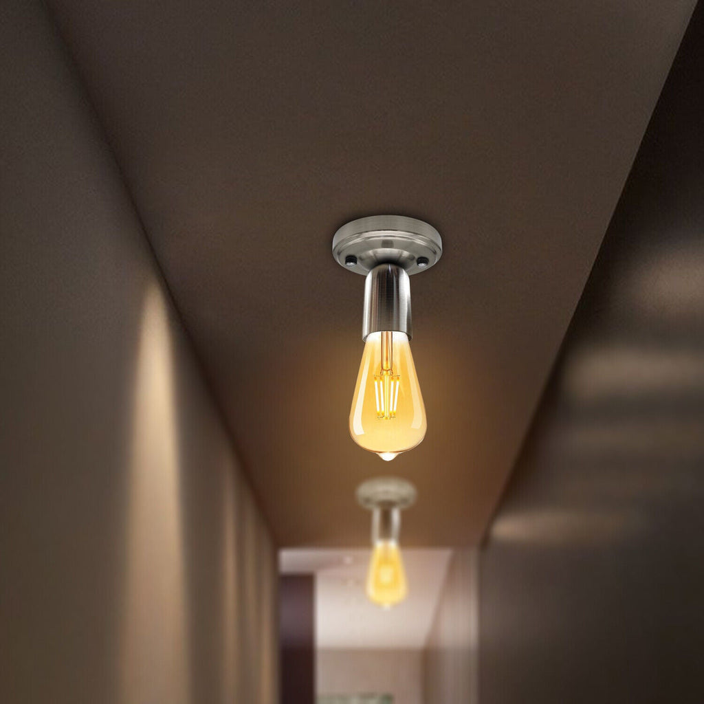 LEDSone Retro Industrial Flush Mount Ceiling Lamp for Chic Home Lighting