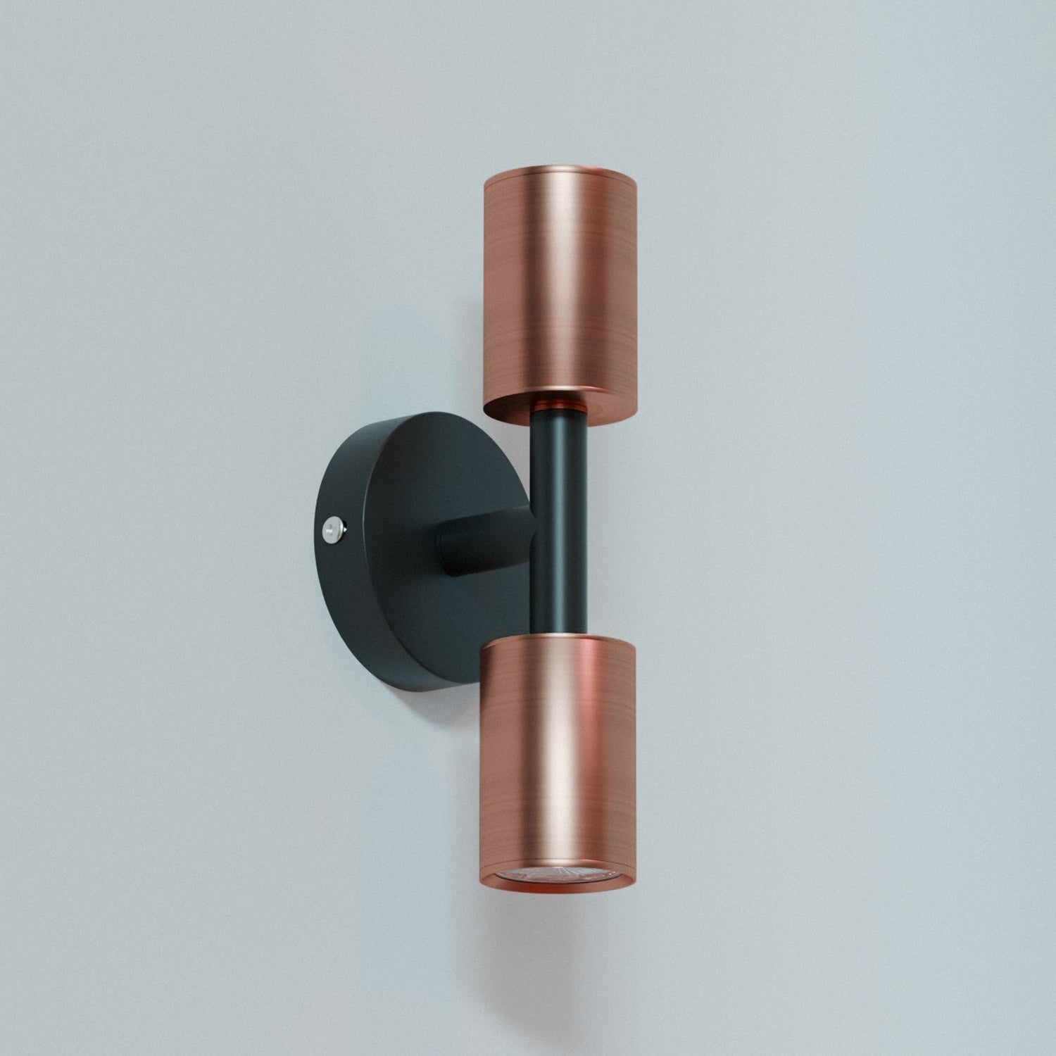 Modern Dual Head GU10 Wall Light - Stylish Up Down Metal Fixture
