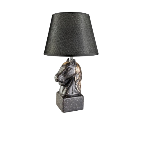 LEDSone Vintage Steampunk Industrial Table Lamp with Flat Metal Shade