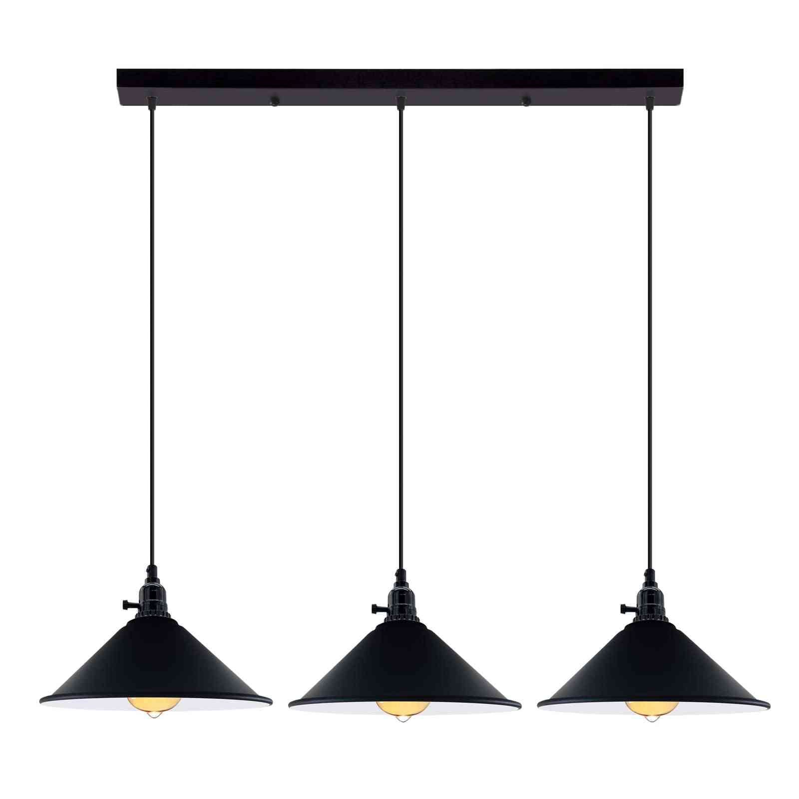 Kitchen Island 3 Light Pendant Light With Fluming Switch ~6187