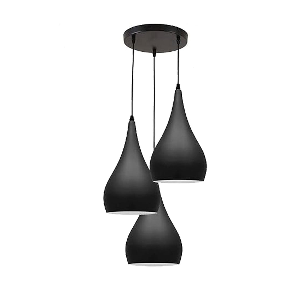 Modern 3 Way Multi Teardrop Ceiling Pendant Light Adjustable Shades
