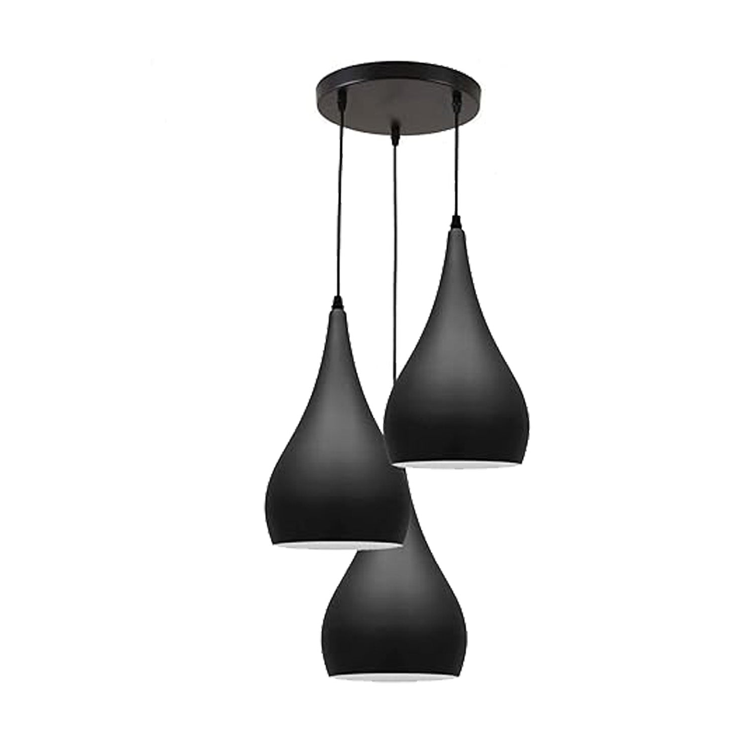 Modern 3 Way Multi Teardrop Ceiling Pendant Light Adjustable Shades