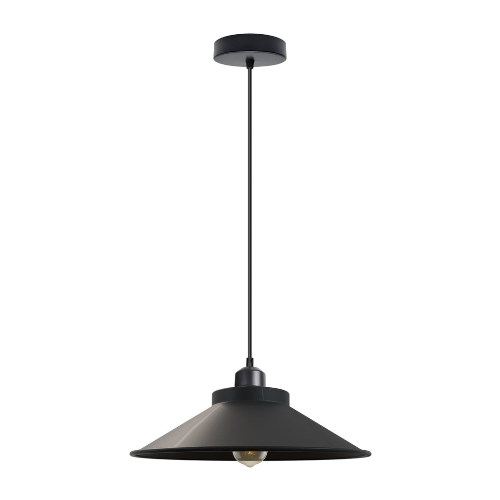 Adjustable Vintage Metal Single Head Hanging Pendant Light with E27 Socket