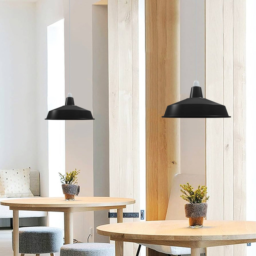 Pluto Metal Industrial Ceiling Pendant Light Shade Fitting for Modern Homes