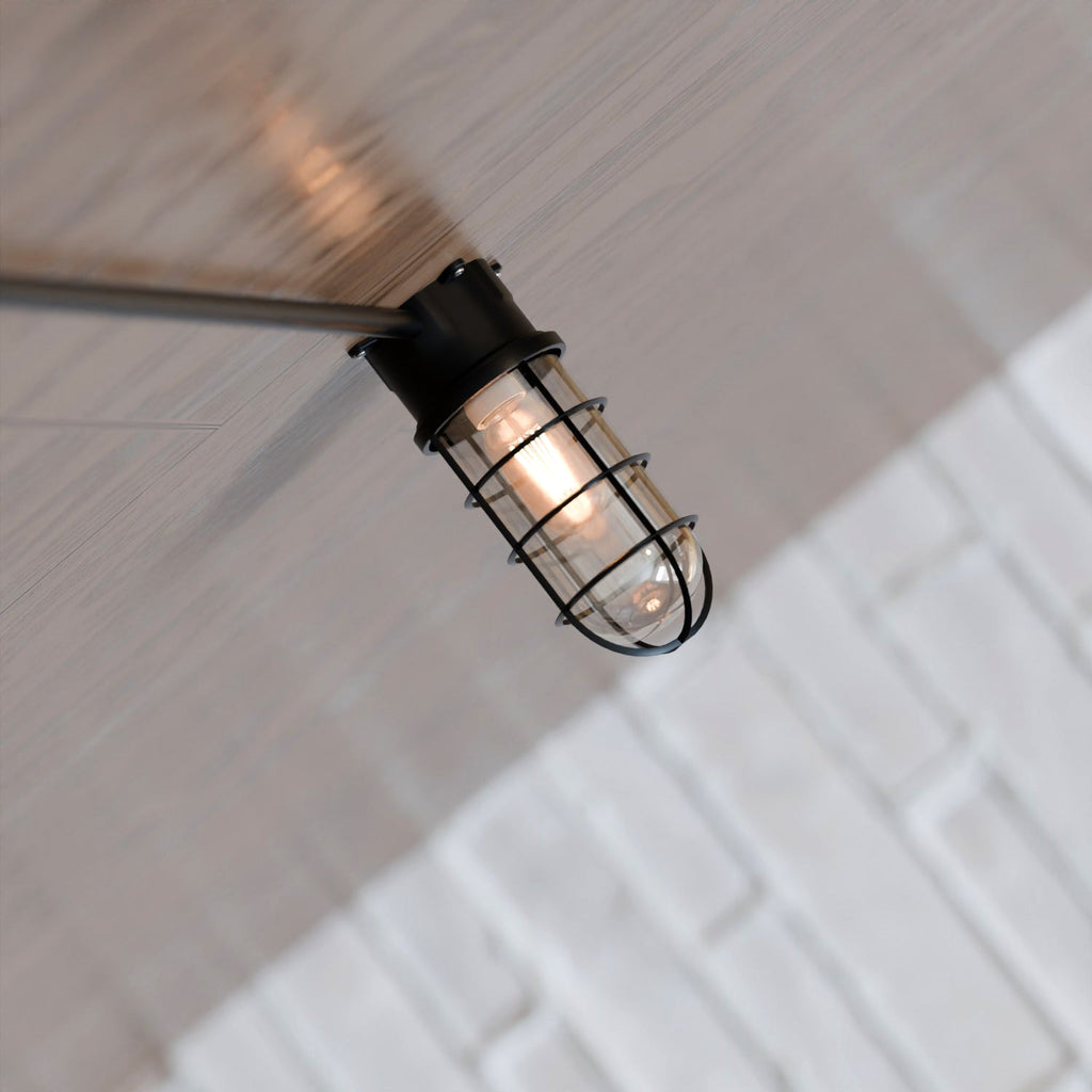 Retro Oval Bulkhead Cage Wall Ceiling Mount Fitting Light ~5525