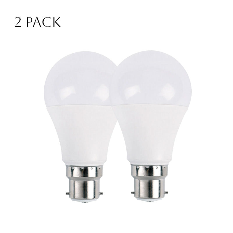 Bright 9W B22 LED GLS Light Bulbs, Cool White, Energy Saving, Long-lasting, Multipack Options