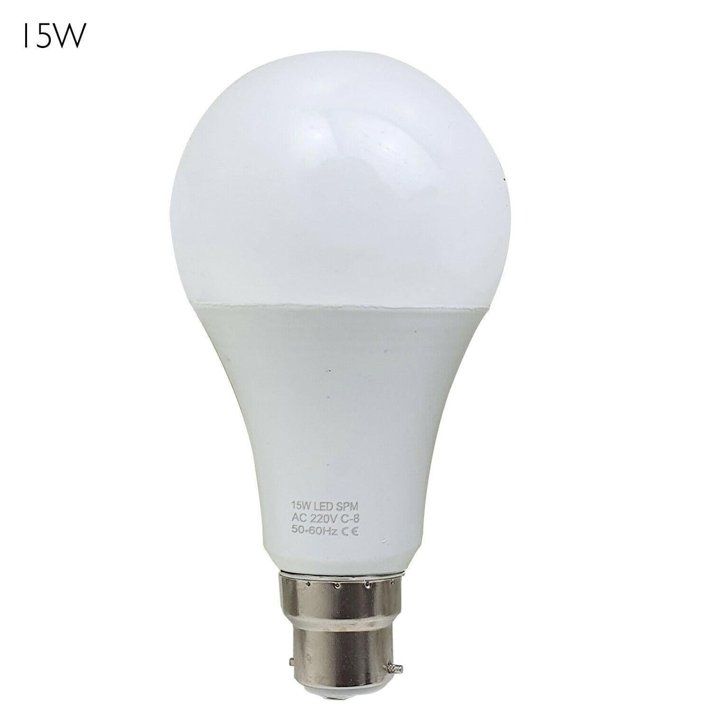3-Pack LED GLS A60 B22 Bayonet Light Bulbs Cool White Energy Efficient