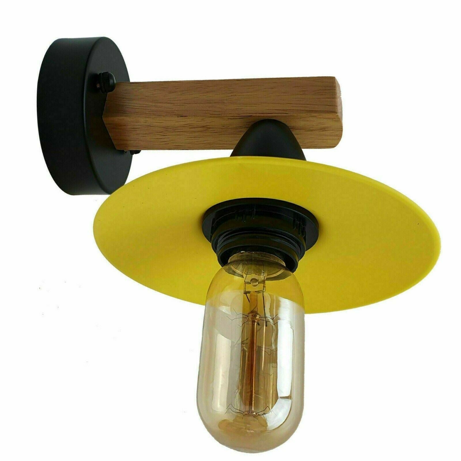 Vintage Modern Indoor Yellow Wall Sconce Wall Light E27 Base Lamp Fitting Fixture ~6228
