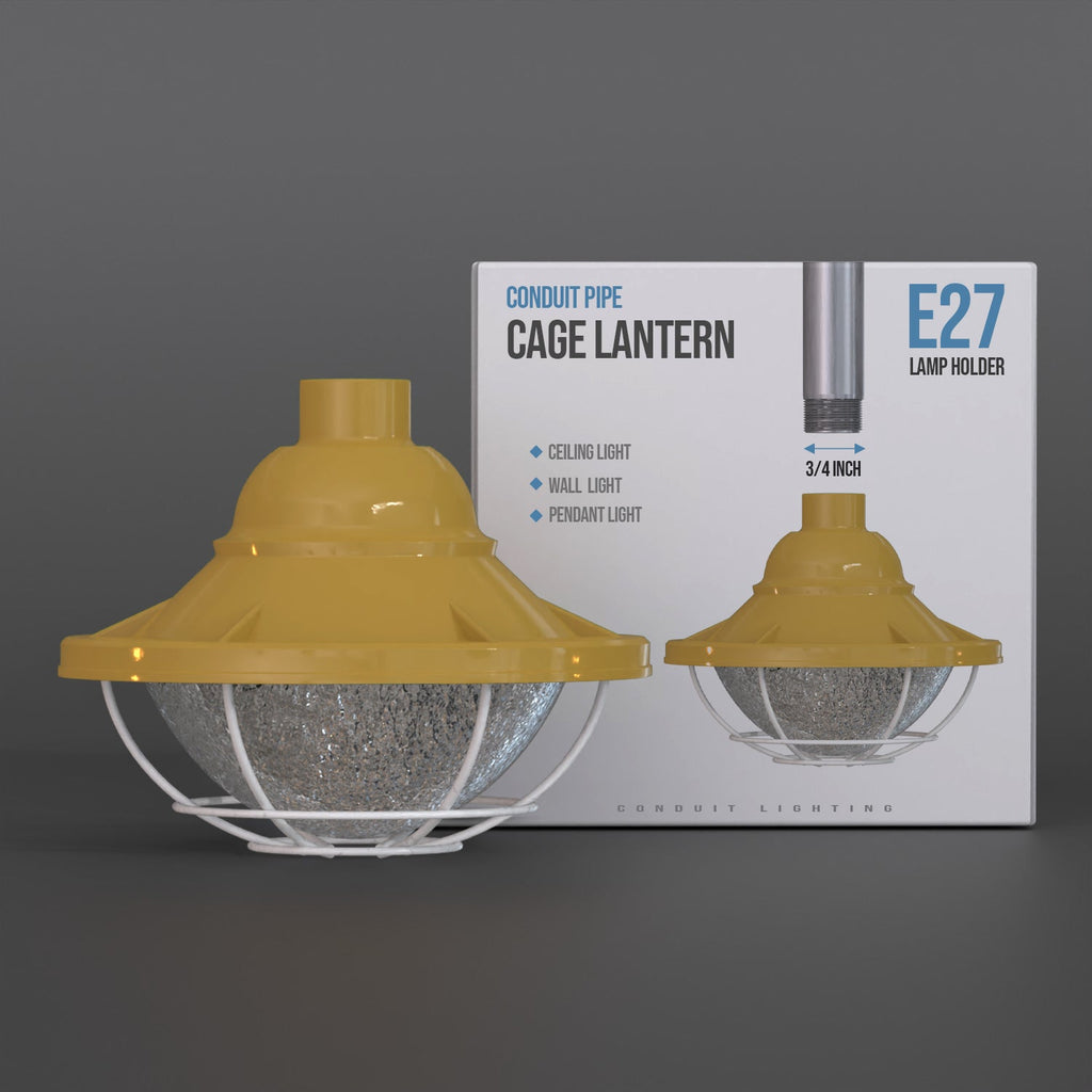 Industrial Metal Wire Cage Pendant Light Fixture - Urban Loft Style Lighting Solution