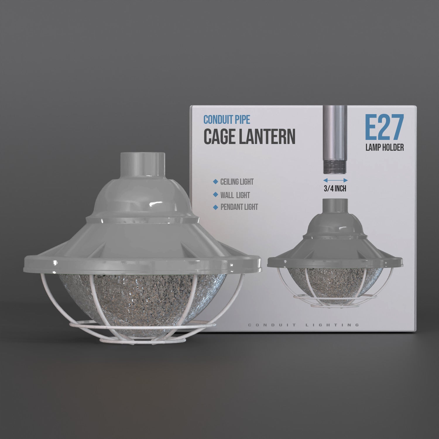 Industrial Metal Wire Cage Pendant Light Fixture - Urban Loft Style Lighting Solution