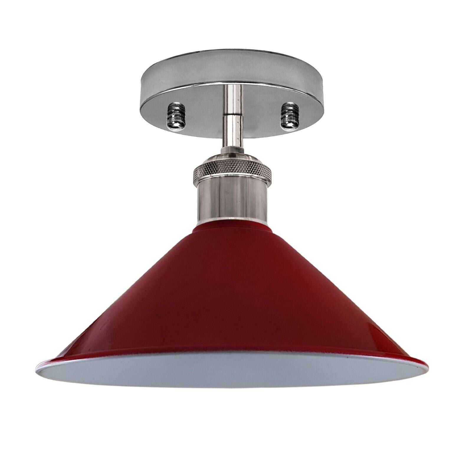 Industrial Flush Mount Cone Ceiling Light, Vintage Retro Style for Living Room