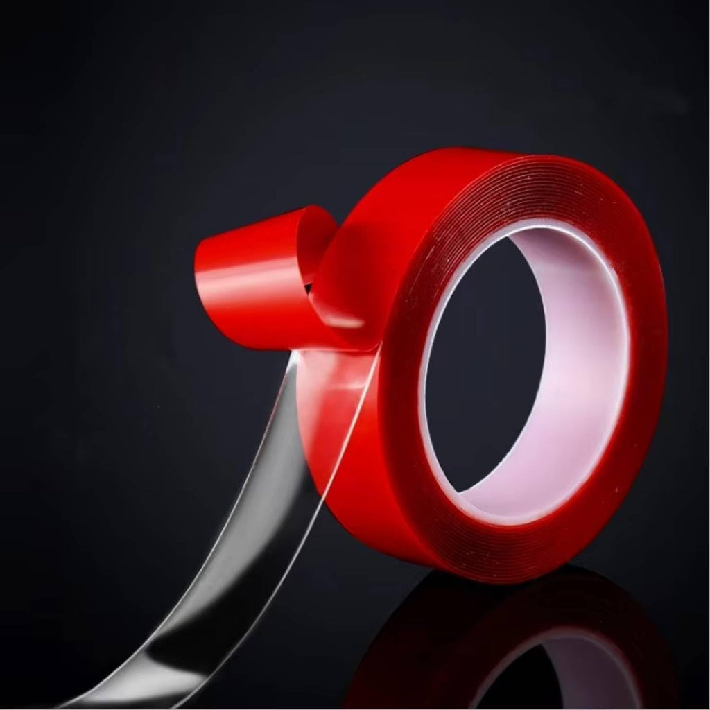 Clear Double-Sided Nano Grip Tape for Walls, Reusable, Residue-Free Mounting Solution