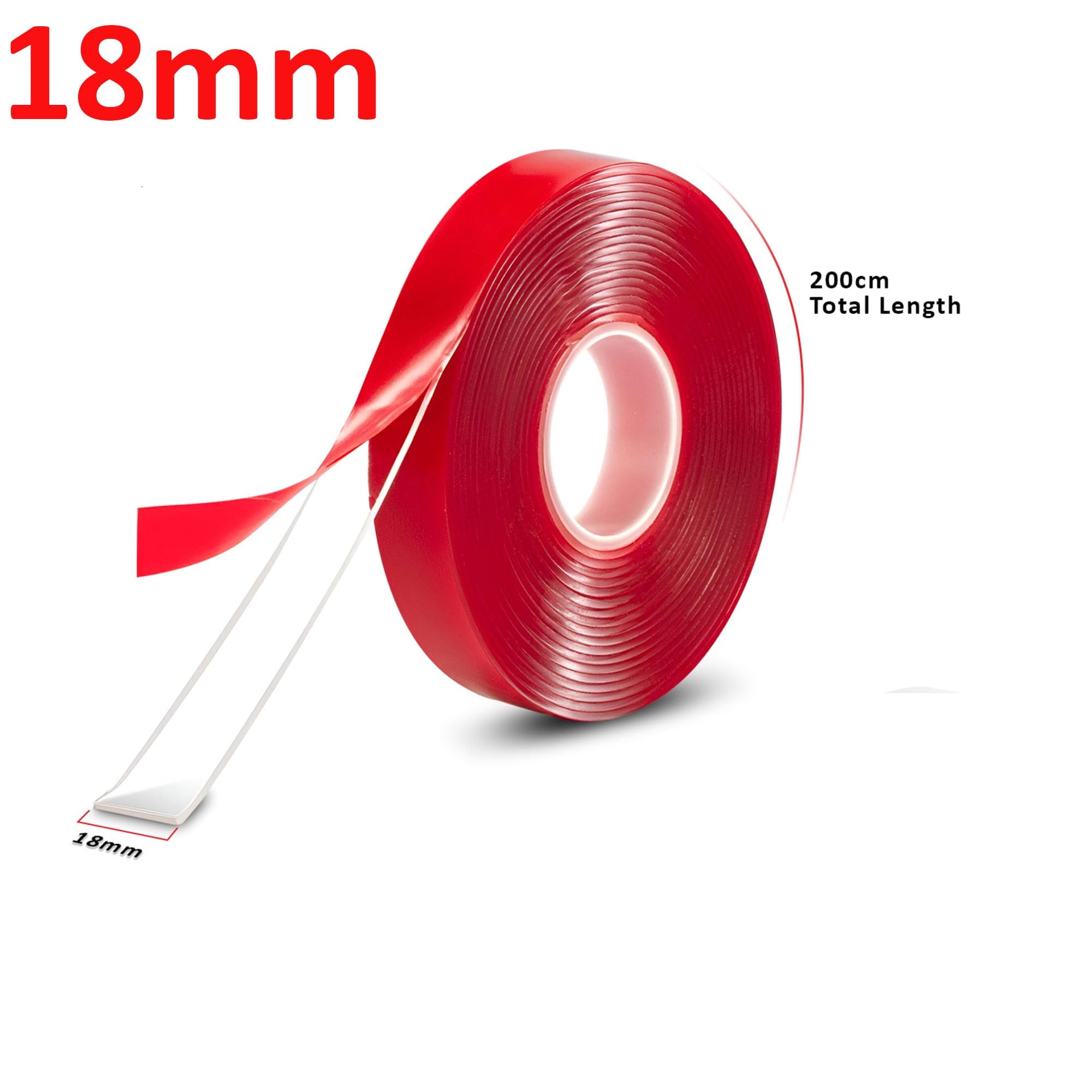 Clear Double-Sided Nano Grip Tape for Walls, Reusable, Residue-Free Mounting Solution