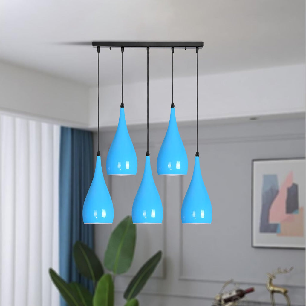 5 Way Ceiling Pendant Light Industrial Hanging Lamp ~6108