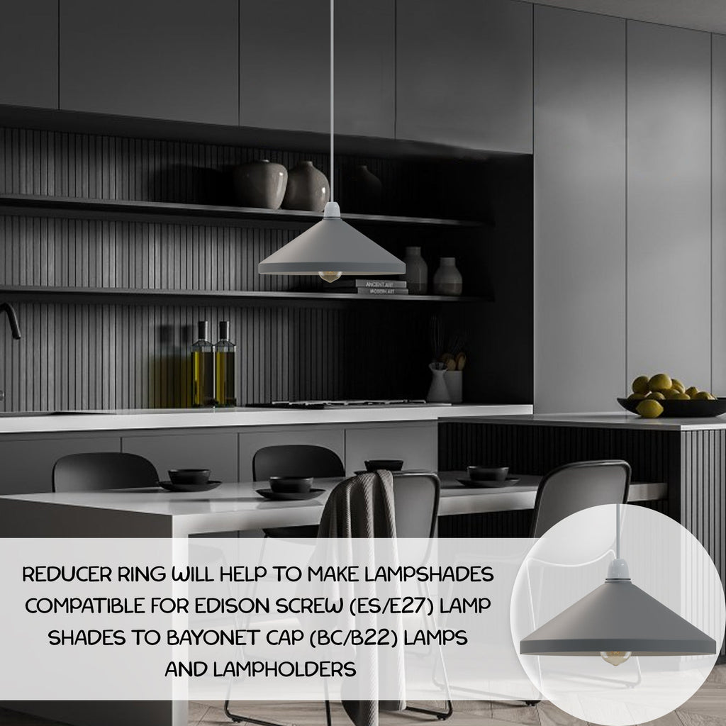 Easy Fit Retro Industrial Metal Cone Lamp Shade for Modern Interiors