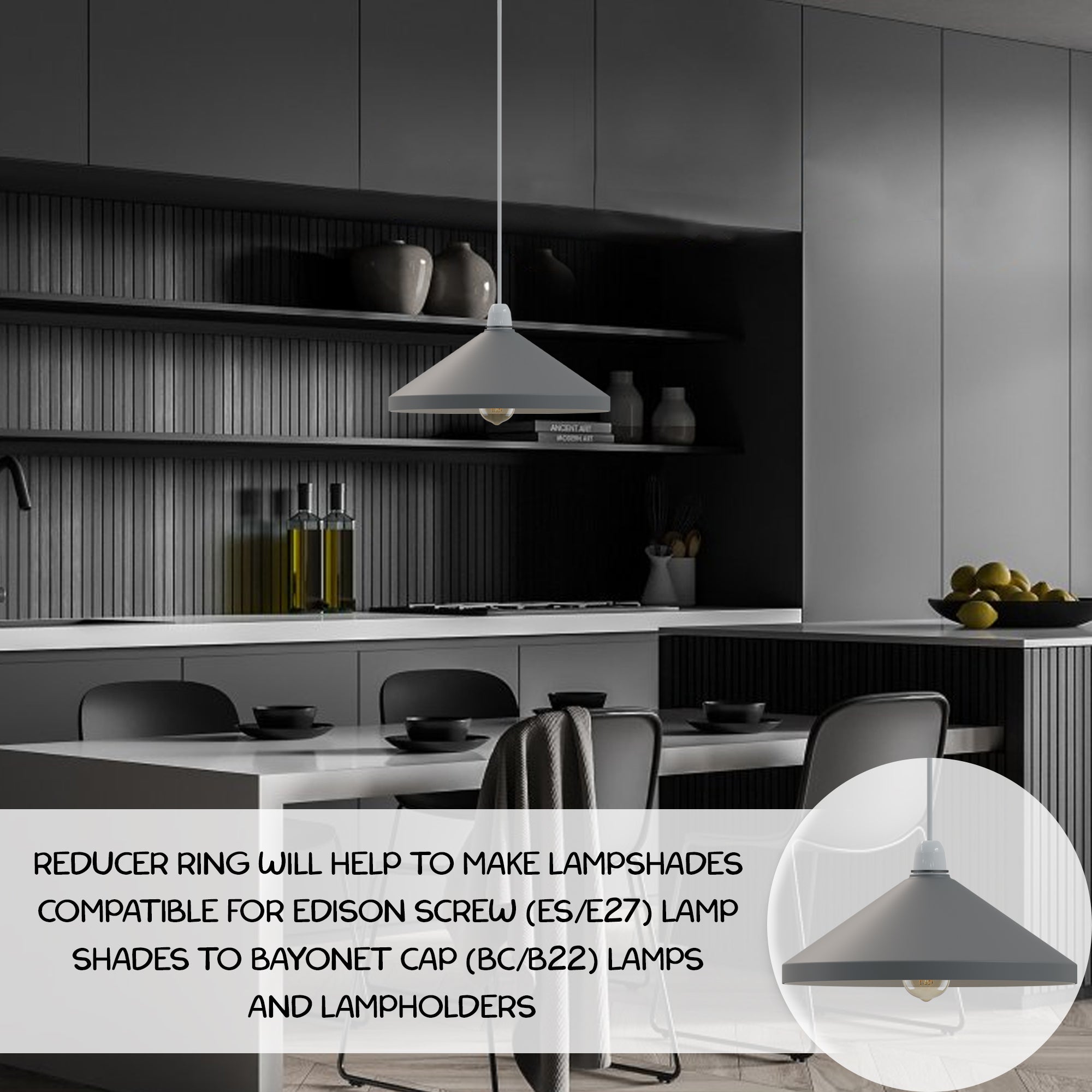 Easy Fit Retro Industrial Metal Cone Lamp Shade for Modern Interiors