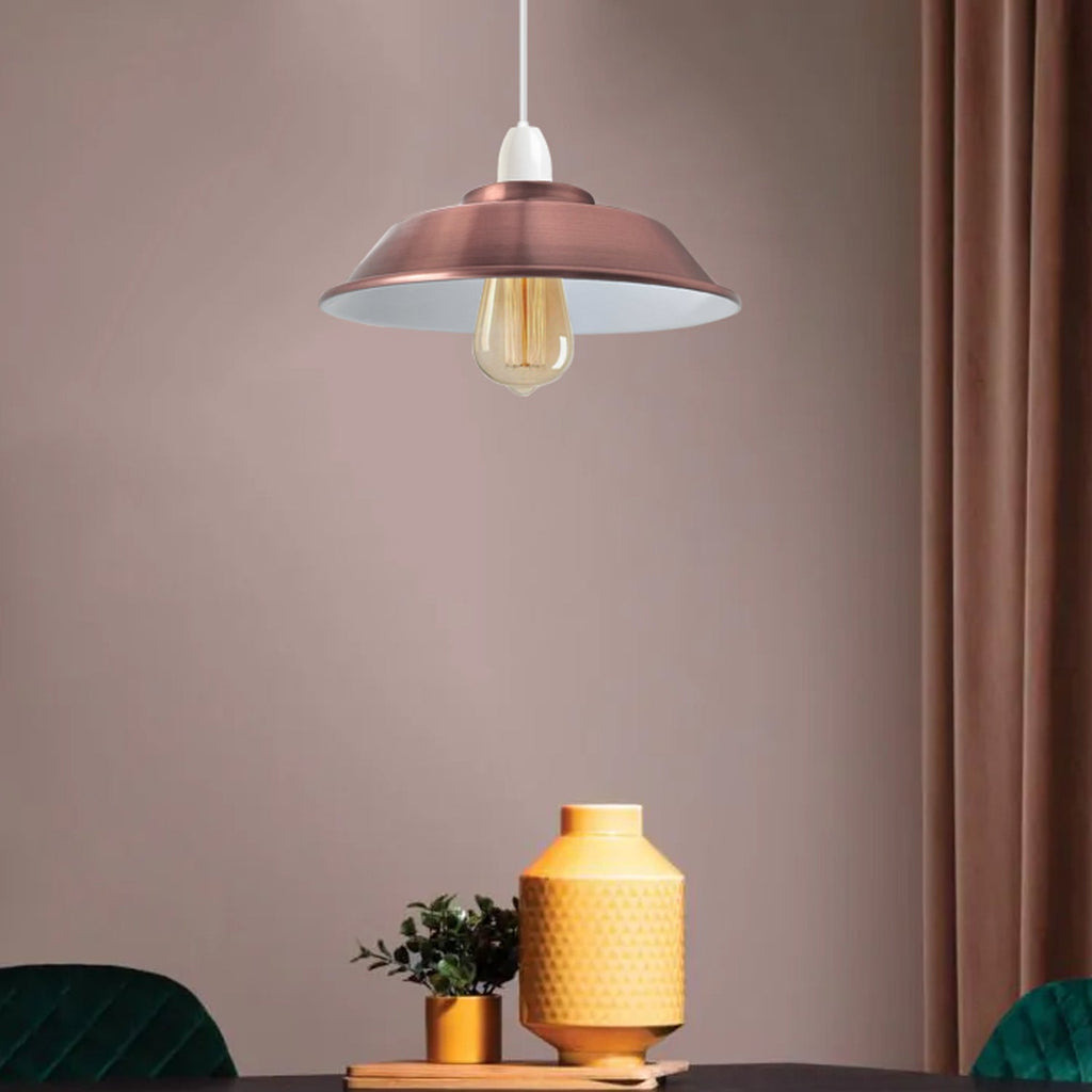 Metal Lamp Shades Easy Fit Ceiling Pendant Refurbished Light Shade~5727