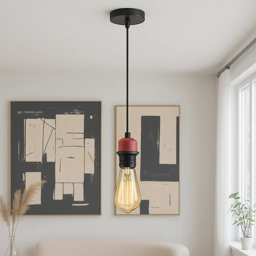 10 Pack Modern Vintage E27 Pendant Light Fitting Adjustable Edison Holder Lamp ~5975