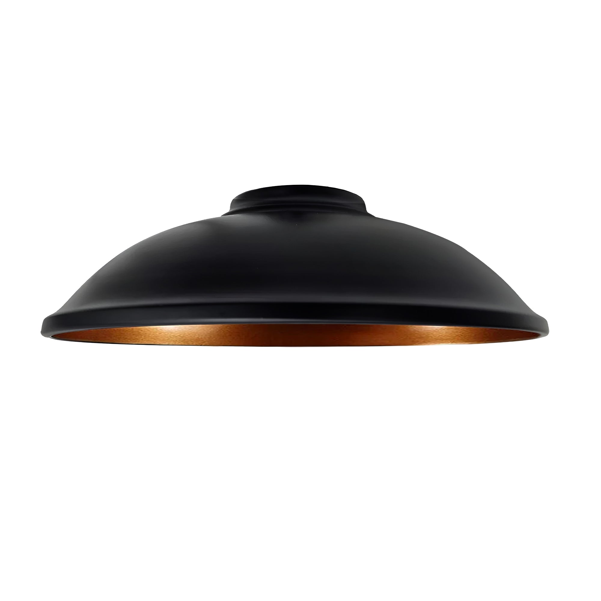 Black Gold Industrial Metal Ceiling Lamp Shade, Vintage Retro Easy-Fit