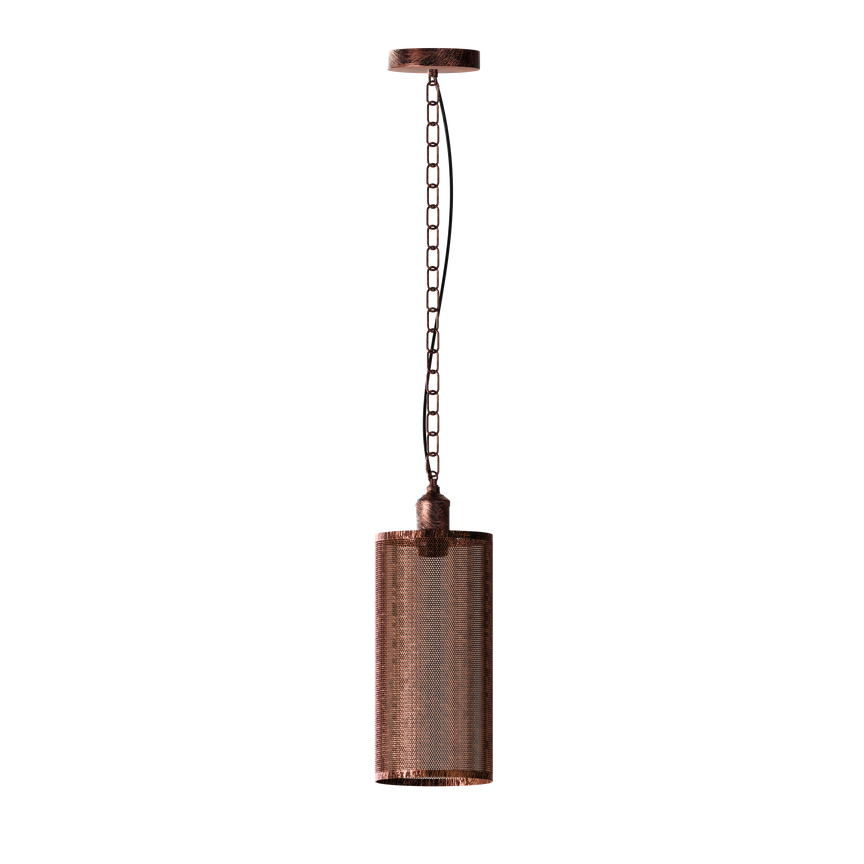 Vintage Industrial E27 Metal Wire Cage Pendant Hanging Light