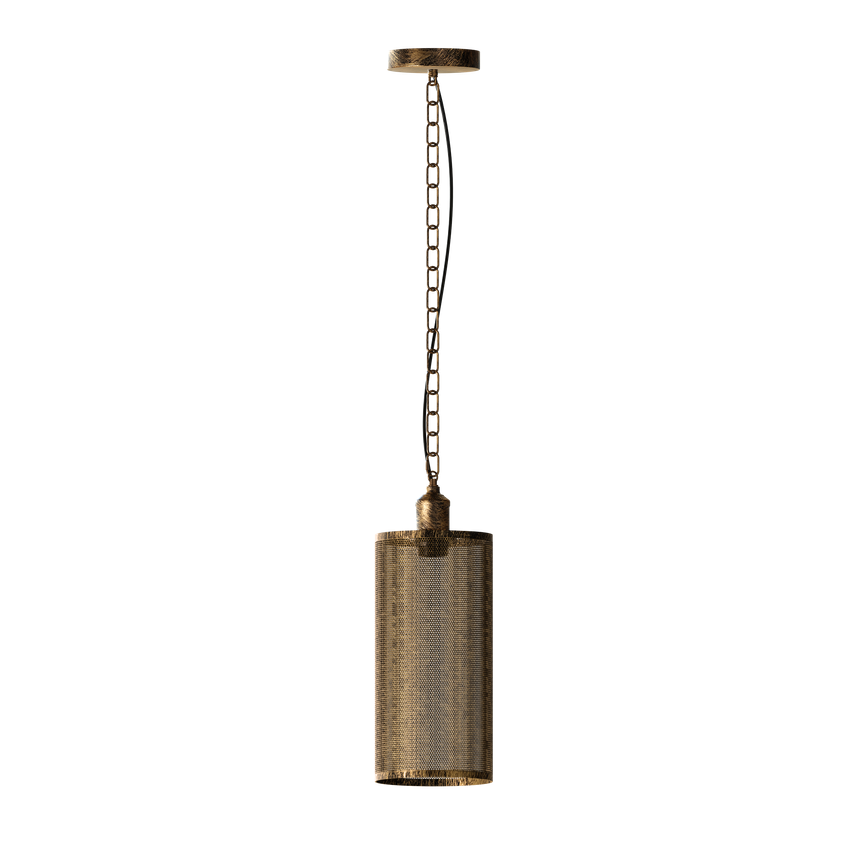 Vintage Industrial E27 Metal Wire Cage Pendant Hanging Light