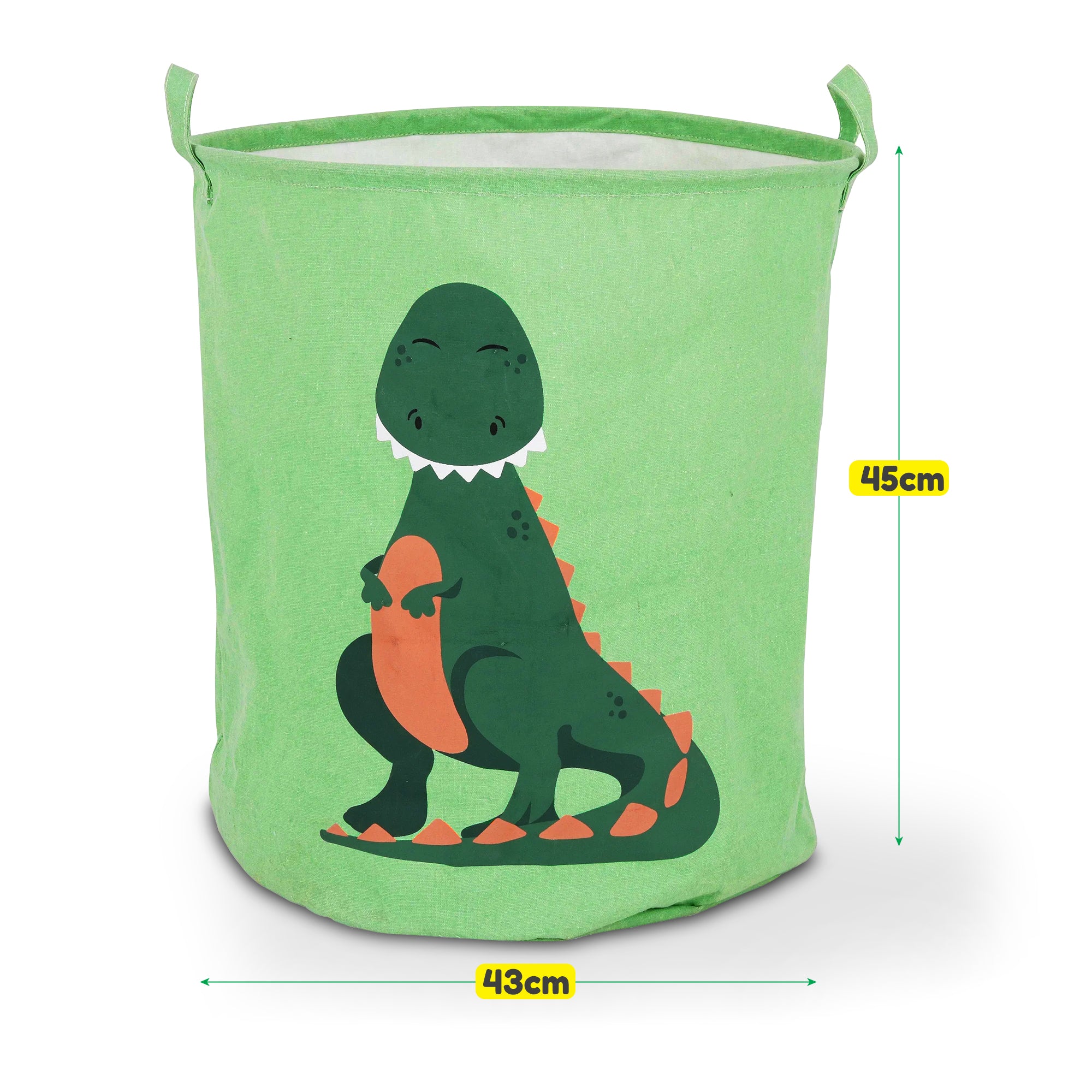 2-Pack Kids' Collapsible Cotton Laundry Hamper, Waterproof Storage Basket, Foldable