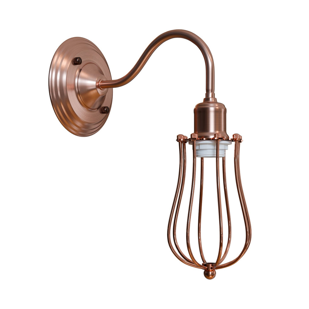 Industrial Metal arm Wall Sconce E27 Copper Light Fixture ~ 6058