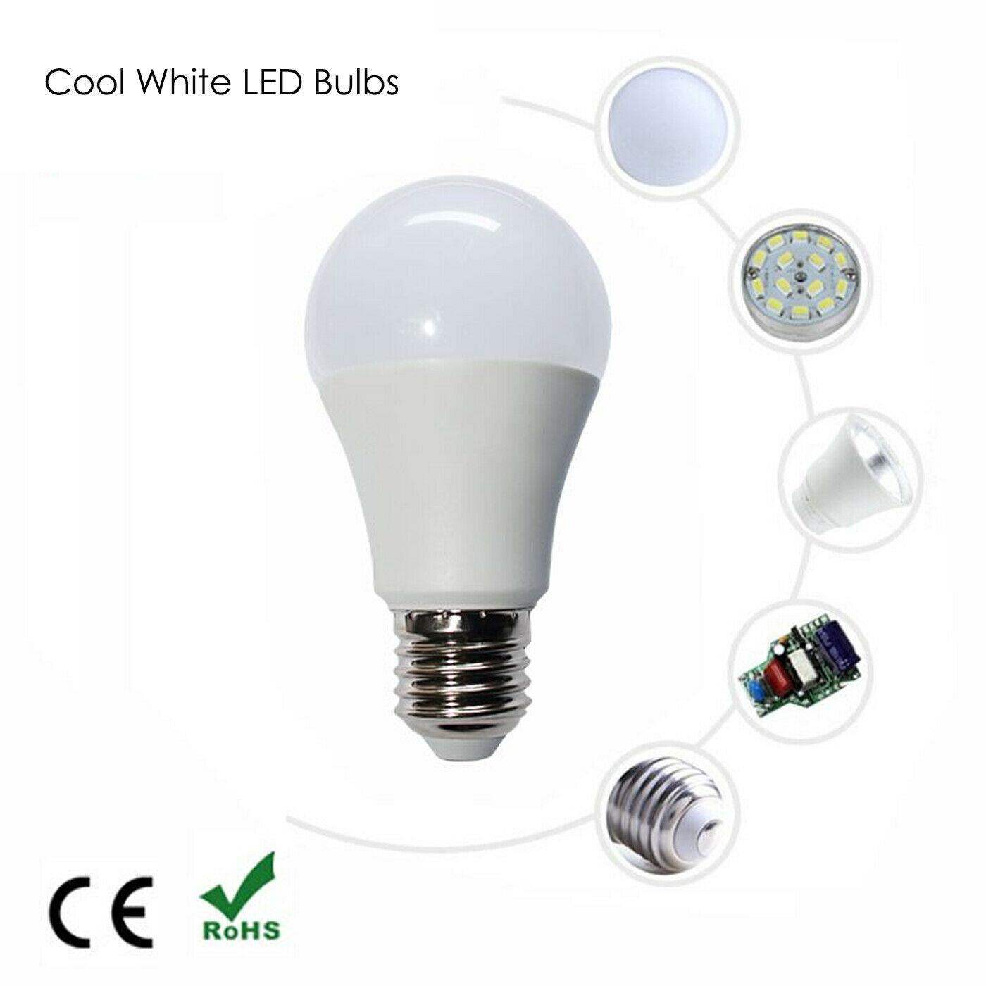 Brilliant 7W LED GLS Cool White B22 E27 Energy Saving Light Bulbs