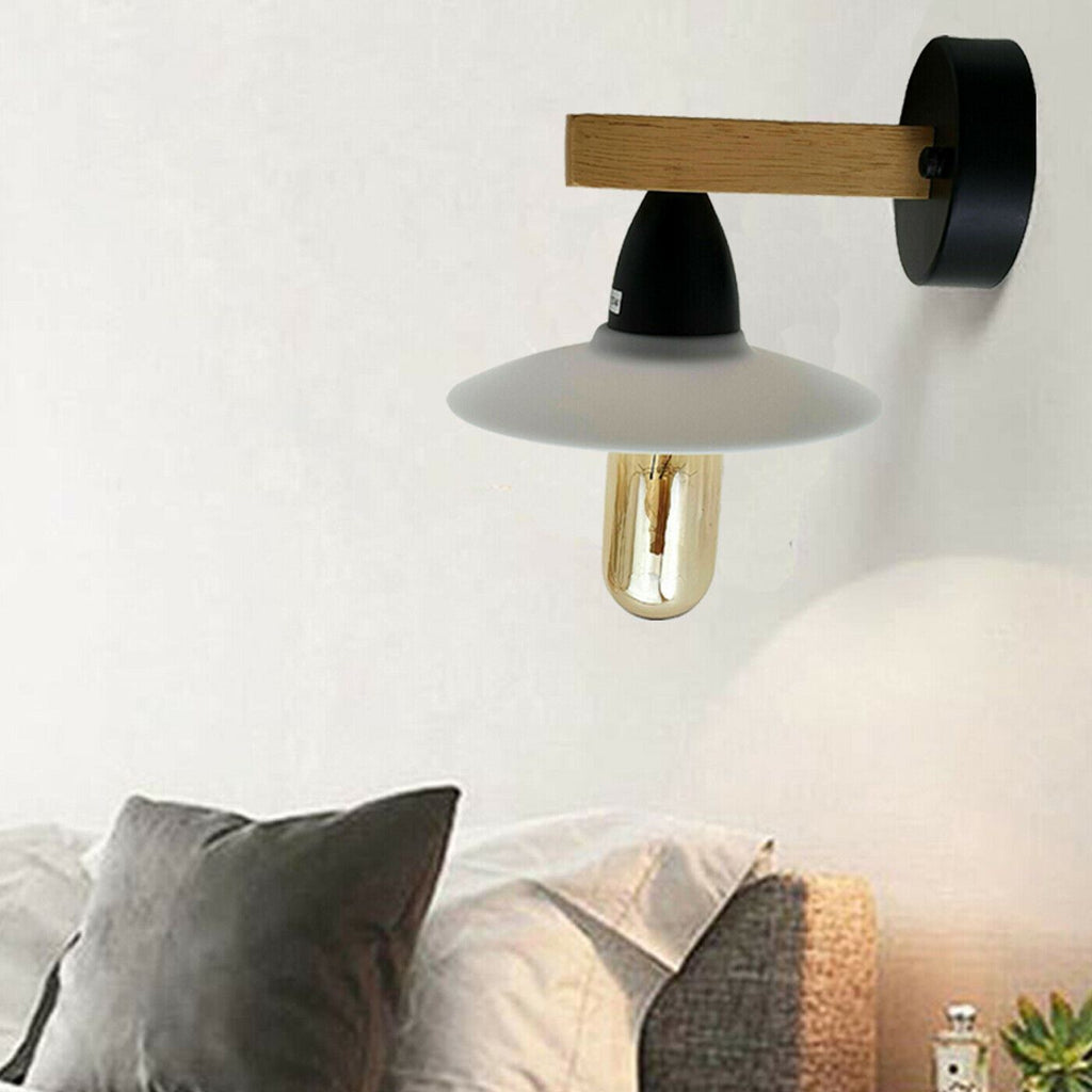 Vintage Modern White Indoor Wall Sconce E27 Lamp Light Fixture