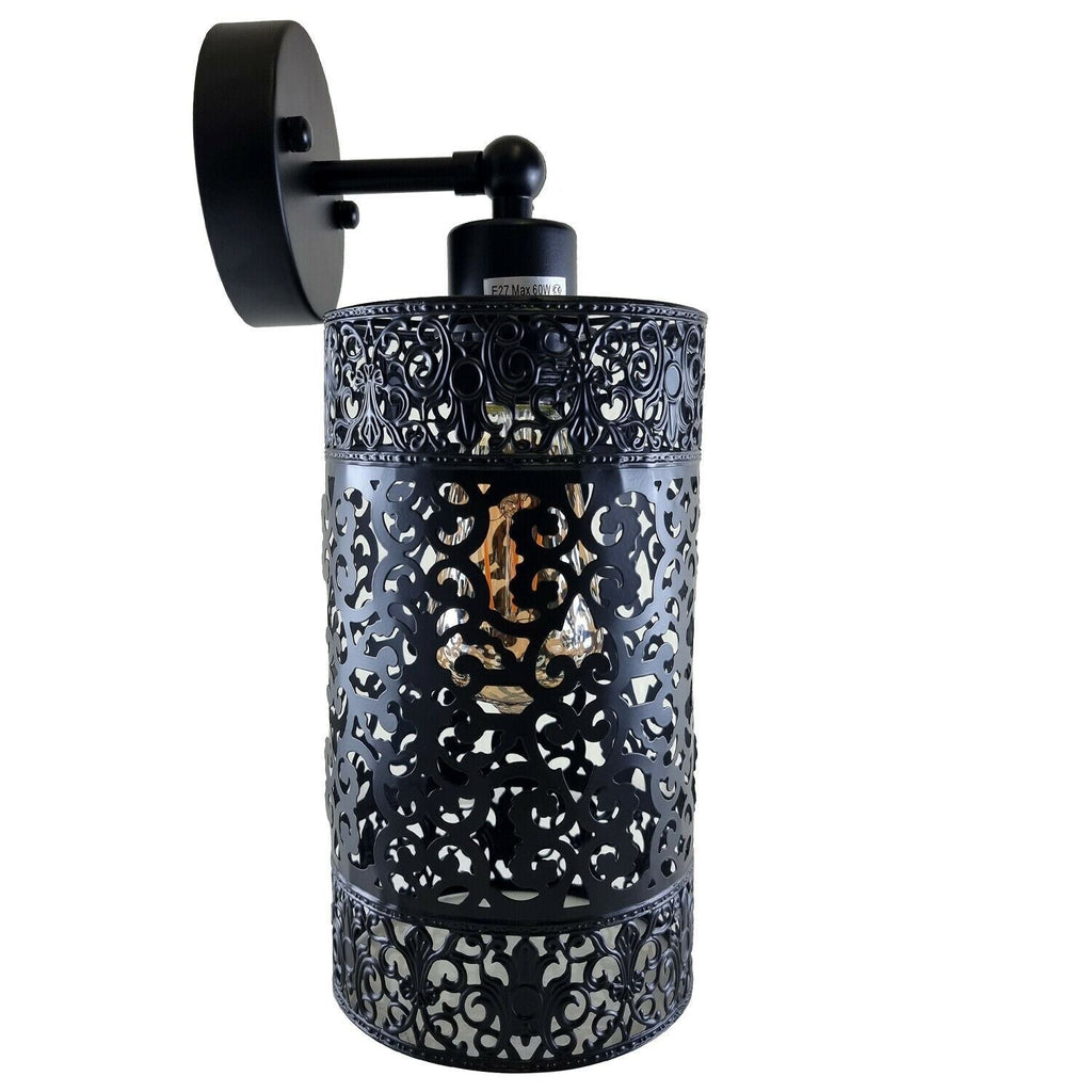 Modern Industrial Black Adjustable Arm Wall Sconce Light Fixture for Hallway