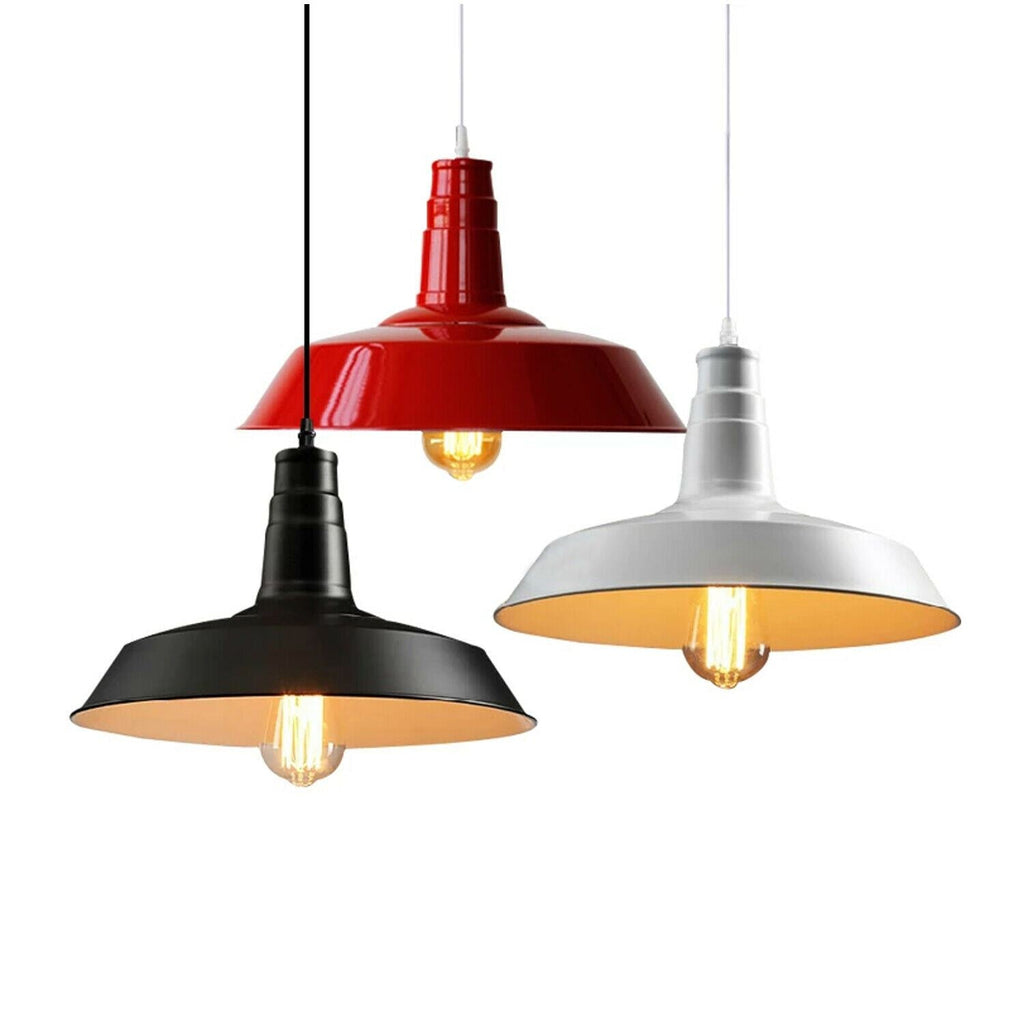 Modern Metal Bowl Shade Pendant Light Fixture Adjustable Hanging Lamp Decorative