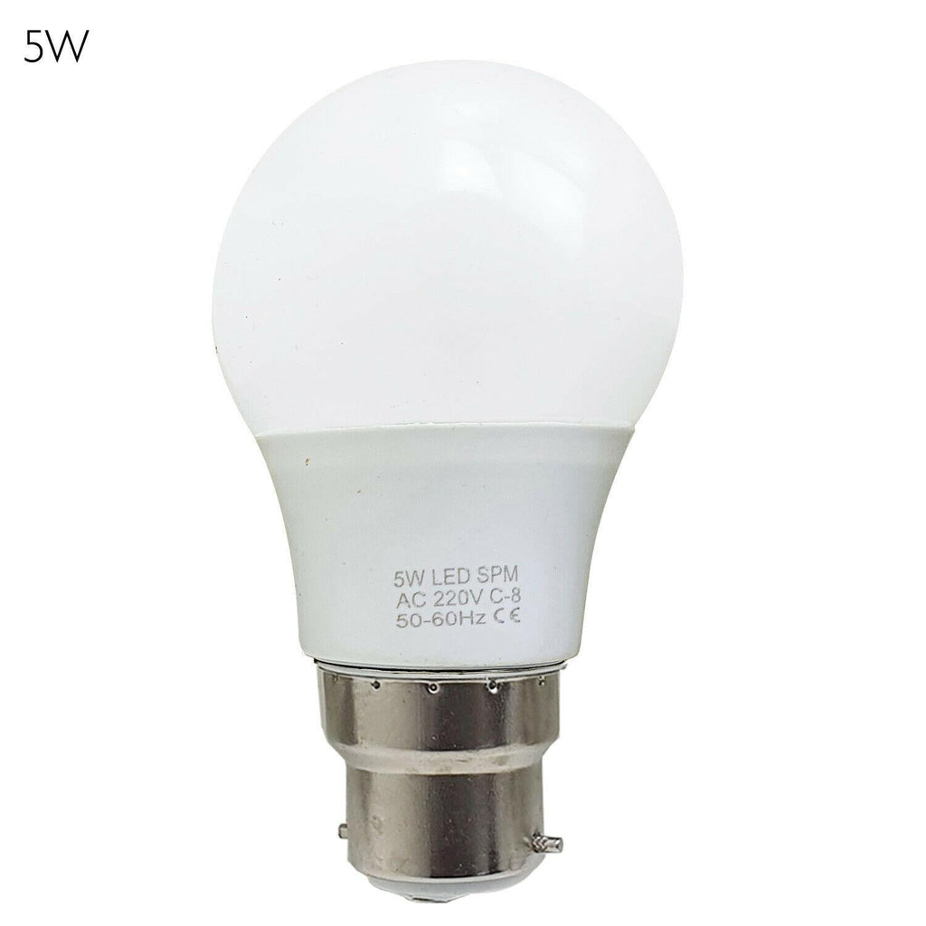 3-Pack LED GLS A60 B22 Bayonet Light Bulbs Cool White Energy Efficient