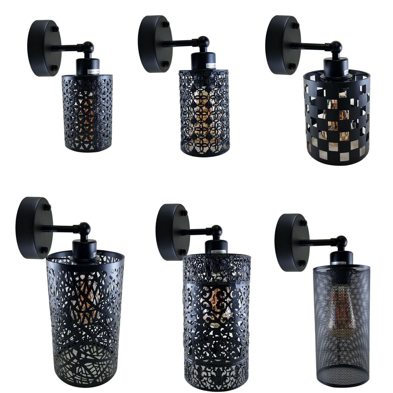 Modern Industrial Black Adjustable Arm Wall Light Fixtures Hallway ~1237