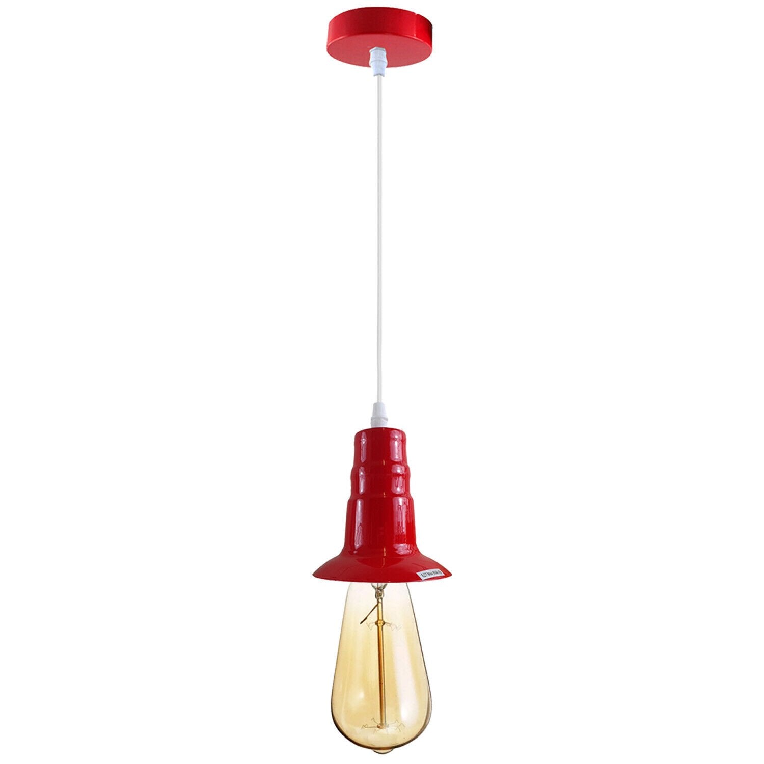 Vintage Industrial E27 Ceiling Rose Pendant Light Fitting Bulb Holder Kit
