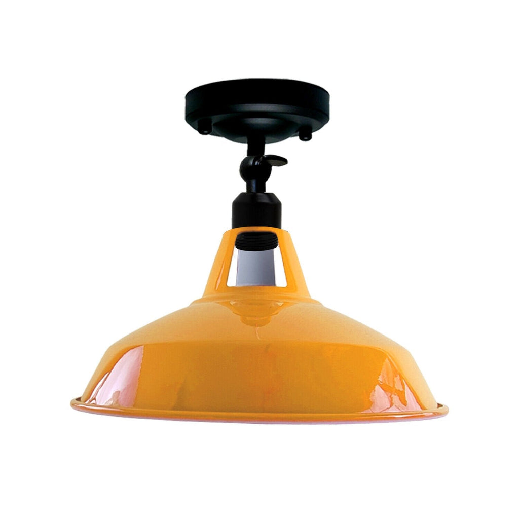 Vintage Ceiling Light Retro Semi Flush Metal Mount Ceiling Lamp ~6177