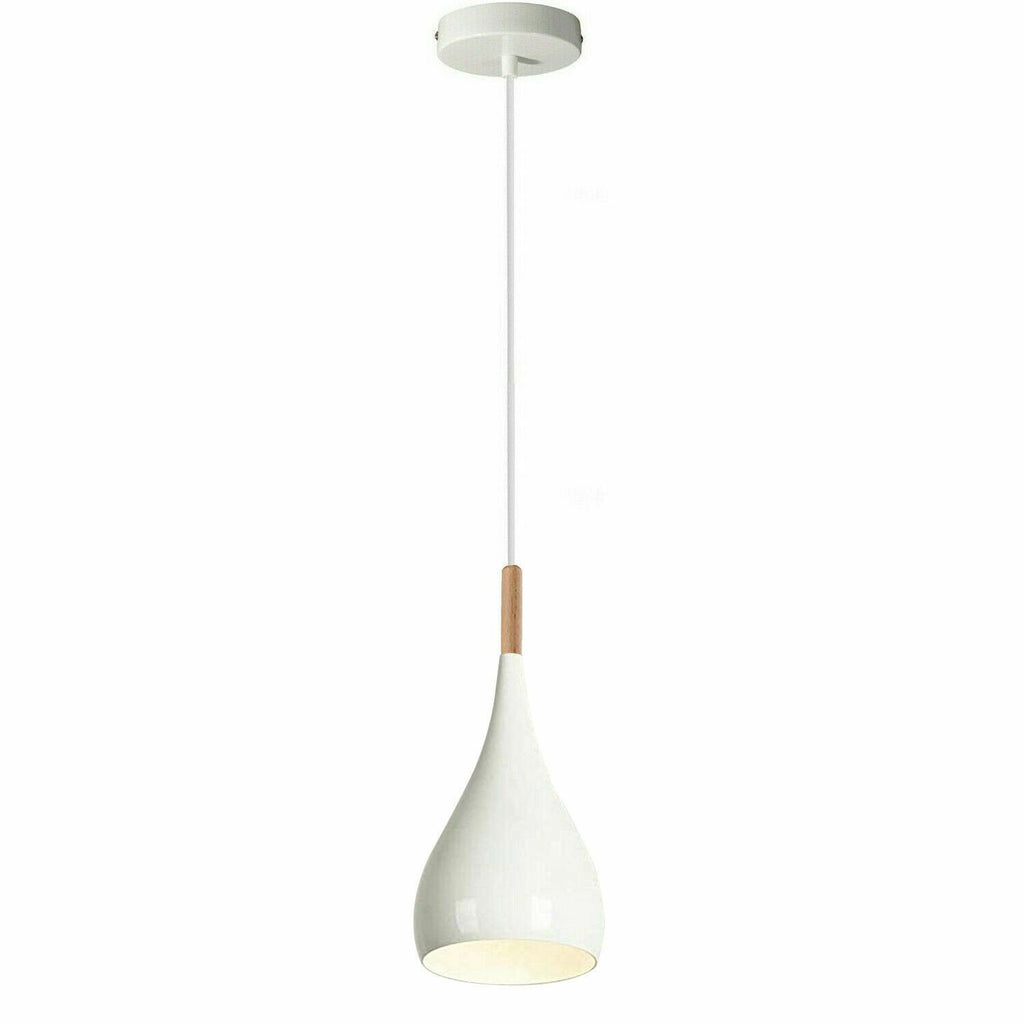 Colorful Modern Single Metal Pendant Light for Kitchen Island Illumination