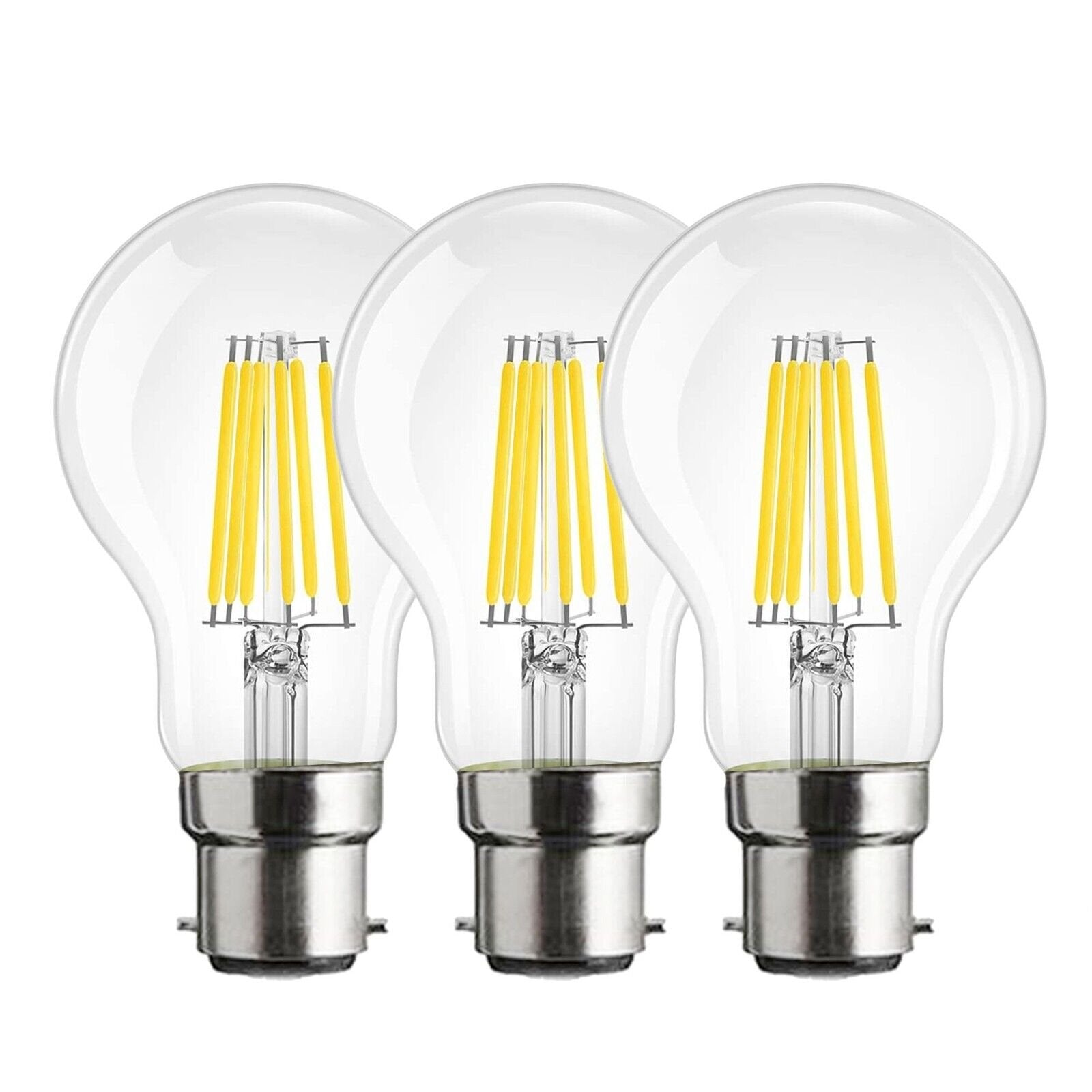 3 x Antique Style Edison Vintage LED Light Bulbs Industrial Retro Lamps B22 A60~6220