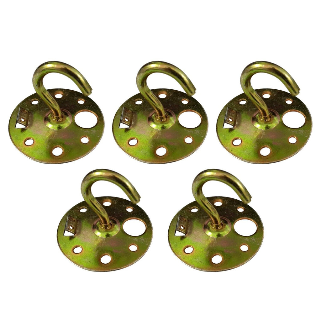 Heavy Duty Gold-Tone Steel Ceiling Hook Light Fixture Mounting Plate