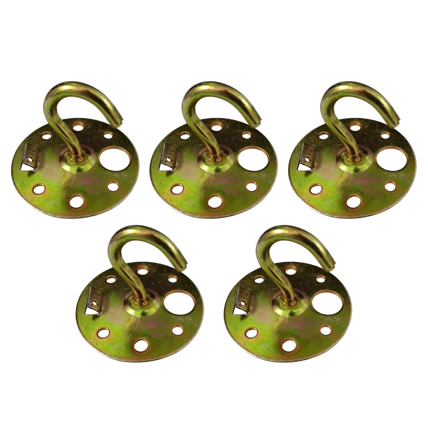 Heavy Duty Gold-Tone Steel Ceiling Hook Light Fixture Mounting Plate