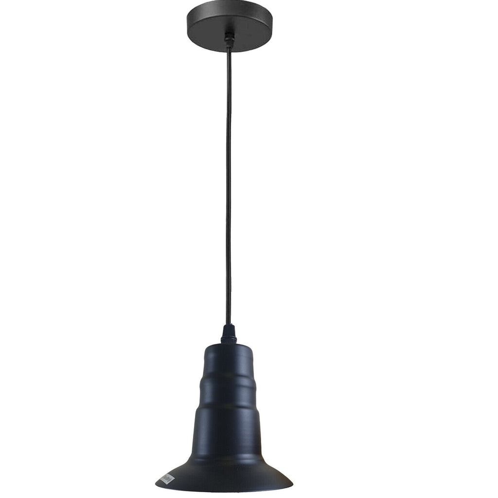Vintage Industrial E27 Ceiling Rose Pendant Light Fitting with Bulb Holder